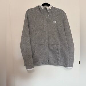 The North Face Heather Gray Full-Zip Jacket
